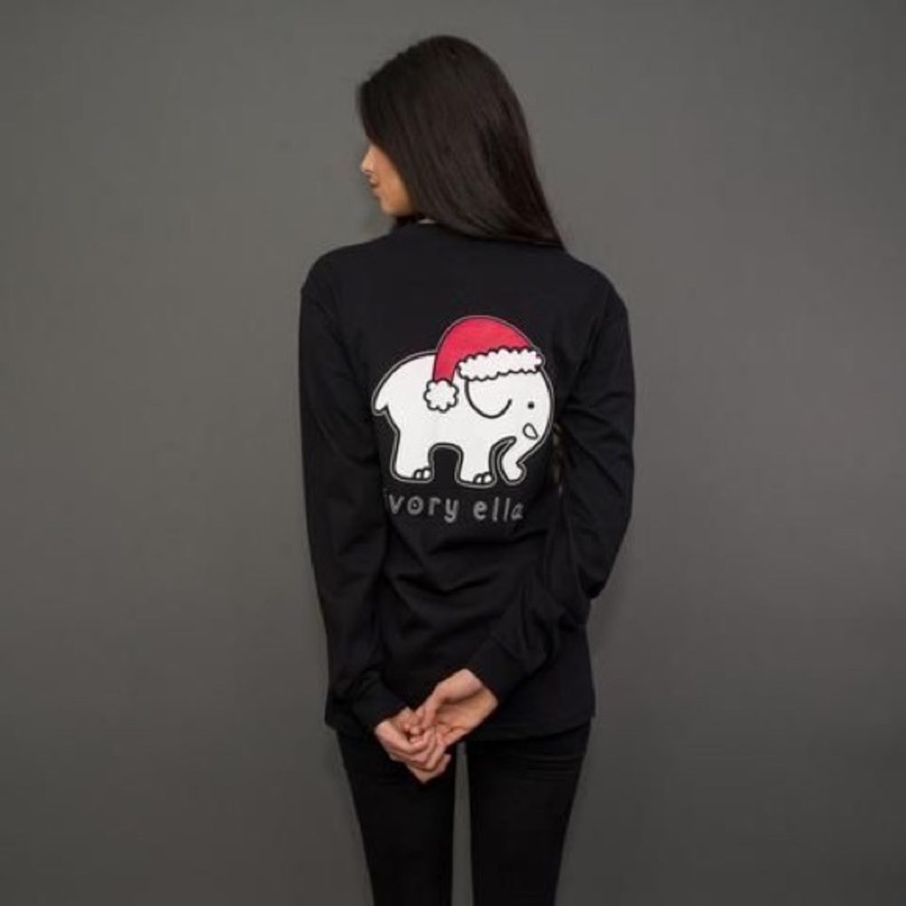 Ivory Ella - Coal Santa Ella Tee, XXS